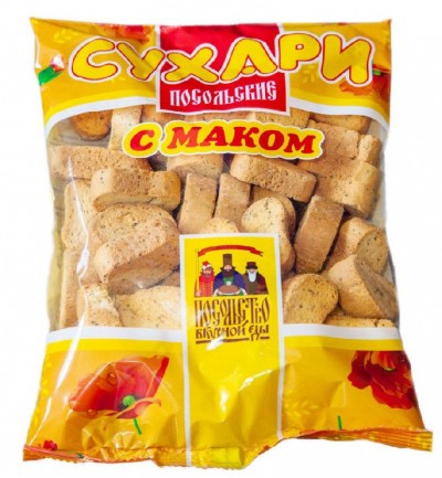 Сухари Посольские с маком 250г