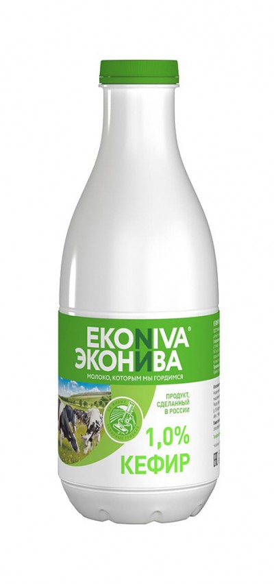 Кефир 1% 1000гр Эконива