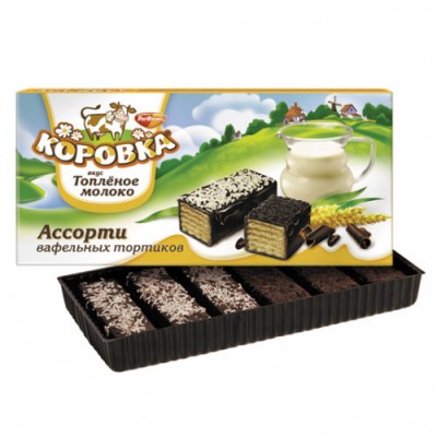 Торт вафельный Коровка Рот Фронт 200гр.