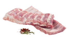 Ребра свиные Экстра н/к б/ш в/у охл. 1кг Мясн/ряд