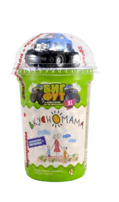 Воздушный рис в карамели в наборе с игрушкой Биг Фут 70гр