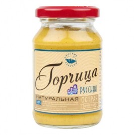 Горчица Русская острая 200гр ст/б Русские закуски