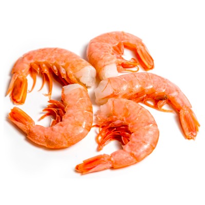 Аргентинские красные креветки с/м.в панцире без головы 41/50 1кг.