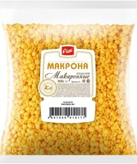Макрона Макаронные изделия Ракушка №1 900гр группаА