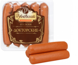 Сосиски Докторские 0,240кг Рублевский
