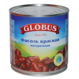 Фасоль красная с/с ж/б ключ Глобус 400г.