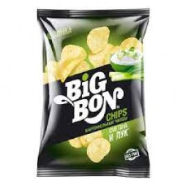 Чипсы Биг Бон сметана и лук 75гр