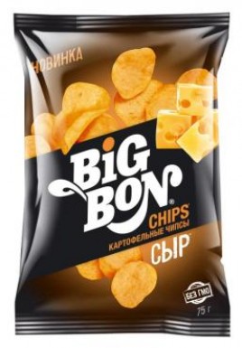 Чипсы Биг Бон со вкусом сыра 75гр