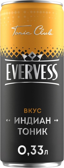 Напиток Эвервесс Индиан тоник б/а 0,33л ж/б