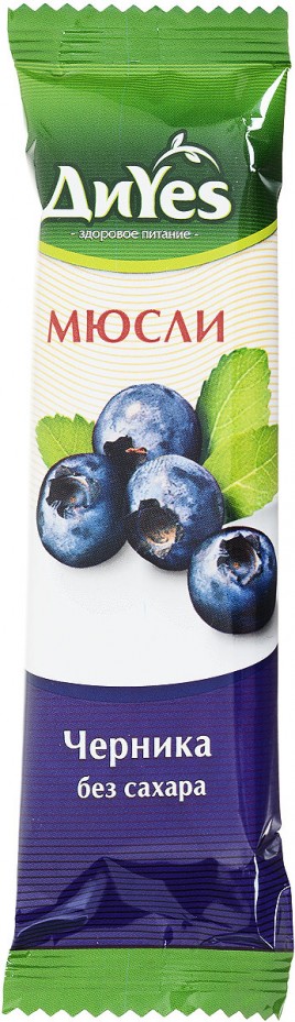 "Ди YeS" Батончик мюсли черника. 25г.