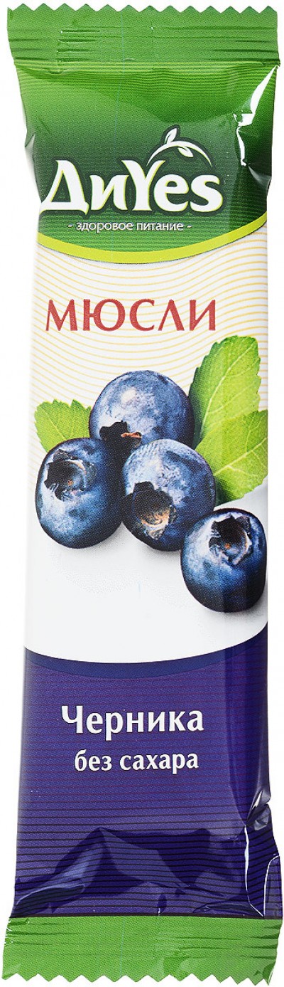 "Ди YeS" Батончик мюсли черника. 25г.