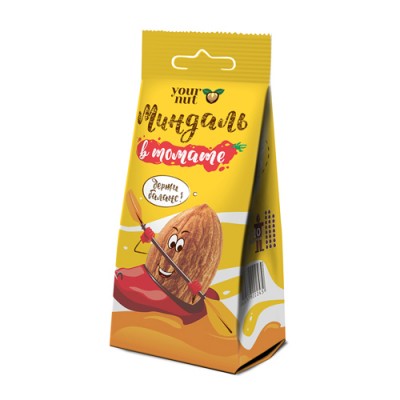 Миндаль обжаренный соленый с томатами 80гр Your Nut