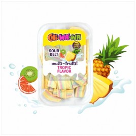 Мармелад жевательный Ремешок мульти-фрутти кислый 250гр пл/конт CHI-WA-WA