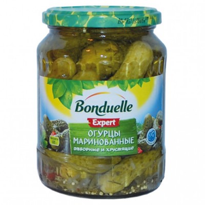 Огурцы маринованные Бондюэль 680г