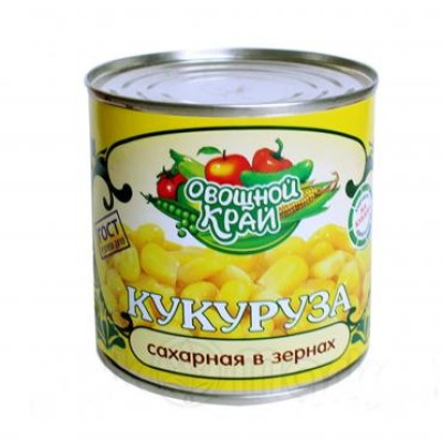Кукуруза сладкая "Овощной край" 400гр ж/б