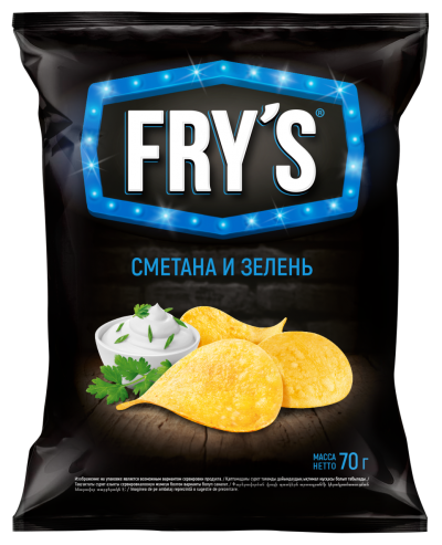 Чипсы Фрайс сметана с зеленью 70г