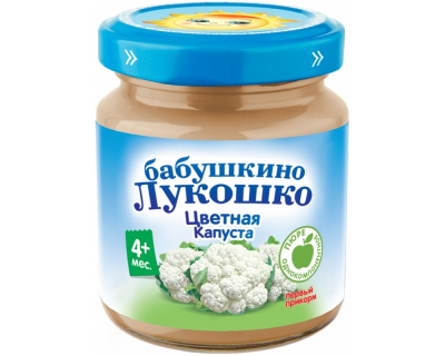 Бабушкино Лукошко Пюре 100гр./Цветная капуста/