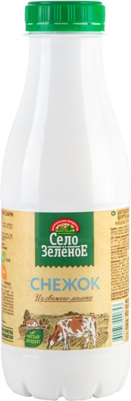 БЗМЖ Снежок "Село Зеленое" 3,2% 430г пл/б