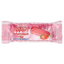 Фруктовый лед с ароматом клубники 100гр Свитлогорье