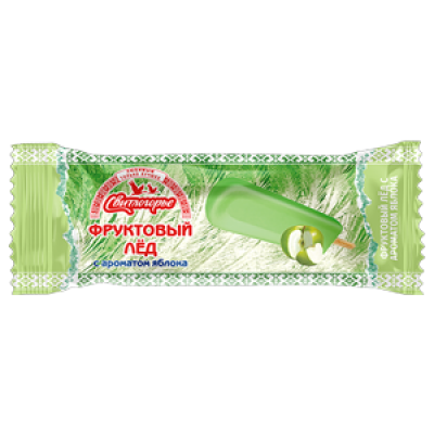Фруктовый лед с ароматом яблока 100гр Свитлогорье