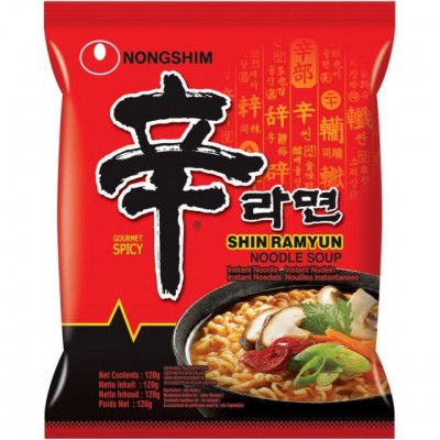 Лапша Nongshim Шин Рамин говядина с острым вкусом 120гр