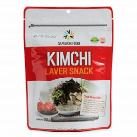 Хлопья из морских водорослей обжаренные Кимчи 20 г Samwon Food