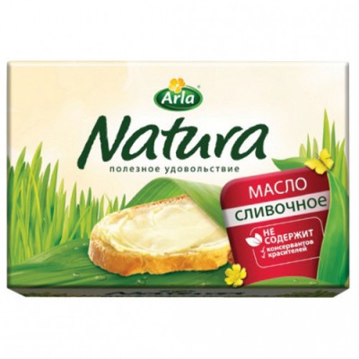 БЗМЖ Масло сливочное "Арла Натура" 82% фольга 180г