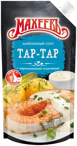 Соус "Махеевъ" Майонезный ТАР-ТАР с маринованными огурчиками 200гр