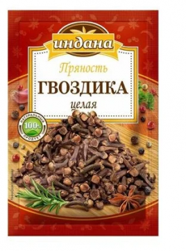 Пряность Гвоздика целая н/п 100% "Индана" 15 гр