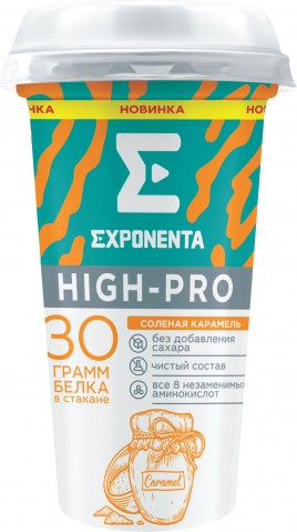 Напиток кисломолочный High Pro со вкусом соленая карамель п/ст 250г Exponenta