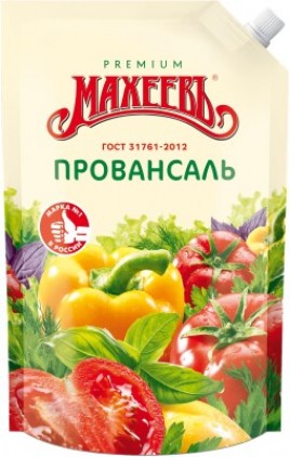 Соус майонезный Московский провансаль 40%: 630гр Махеевъ дой-пак