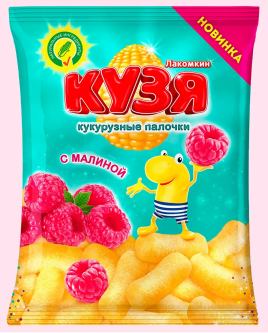 Кукурузные палочки Кузя с Малиной 100г