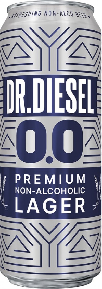 Пивной напиток Доктор Дизель Премиум Лагер б/а 0,43л ж/б