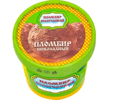 Мороженое Вологодский пломбир шоколадный 60гр карт/ст