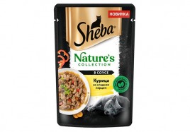 Шеба пауч для кошек курица со сладким перцем в соусе 75г