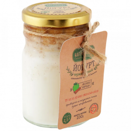 БЗМЖ Йогурт Яблоко-корица 2,5% Натураленъ 200г ст/б