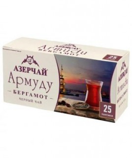 Чай Азерчай Армуду Бергамот черный 1,6*25пак.