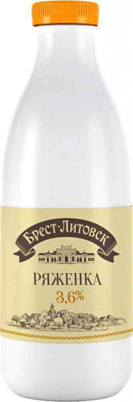 БЗМЖ Ряженка Брест-Литовск 3,6% 950гр пэт