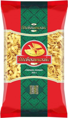 Шебекинские Макаронные изделия Лагман-лапша №517 350г