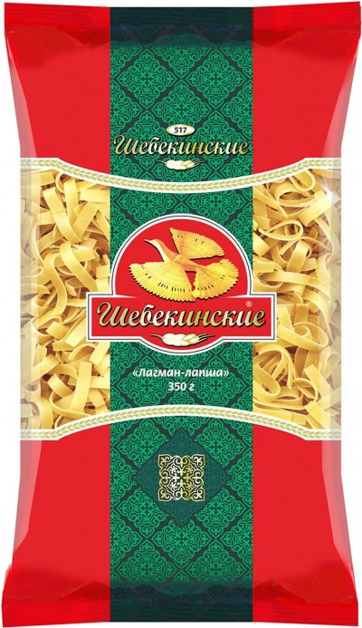 Шебекинские Макаронные изделия Лагман-лапша №517 350г