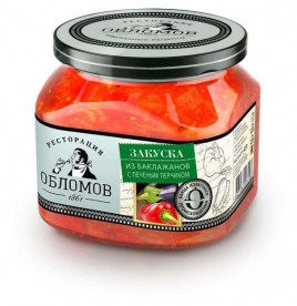Закуска из баклажанов с печ.перчиком 420 гр. Ресторация Обломов