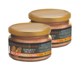 Паштет из домашней птицы Батькин резерв 200гр с/б