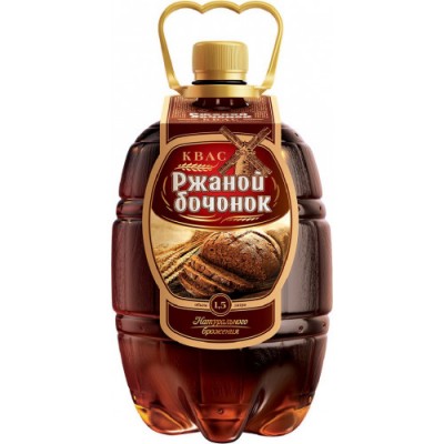 Квас Ржаной бочонок 1,5л