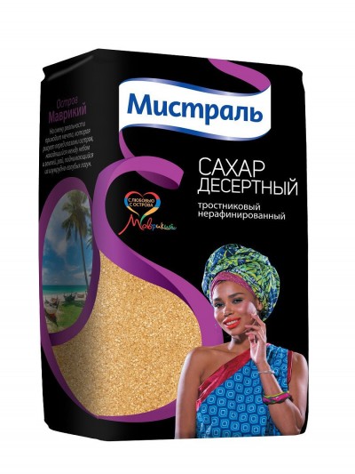 Мистраль Сахар Тростниковый десертный 900гр
