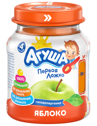 Пюре яблоко Агуша 100гр ст/б