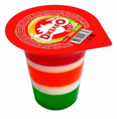 Десерт многослойный Джелео вишня, персик, яблоко 4% 150г