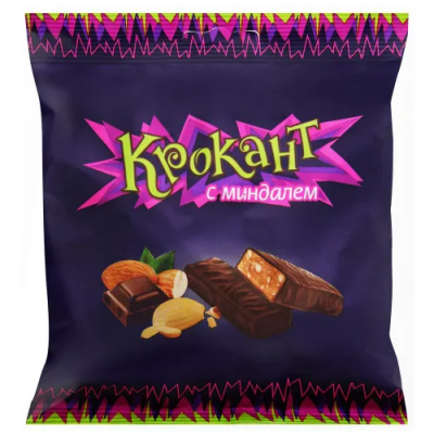 Конфеты с грильяжным корпусом Крокант с миндалем 180гр КДВ