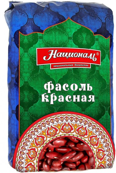 Националь Фасоль Красная 450г пленка