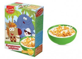 Готовые завтраки Crunch Time Зебра в клеточку со вкусом банана 170гр