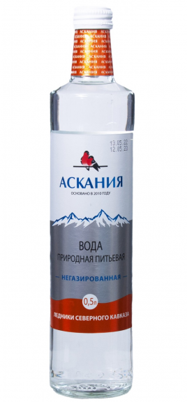 Вода Аскания природная питьевая негазированная 0,5л ст/б